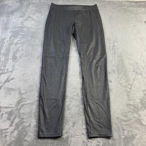 Trouvé Leggings Womens Small Black Faux Leather Coated Pull On Stretch Pants